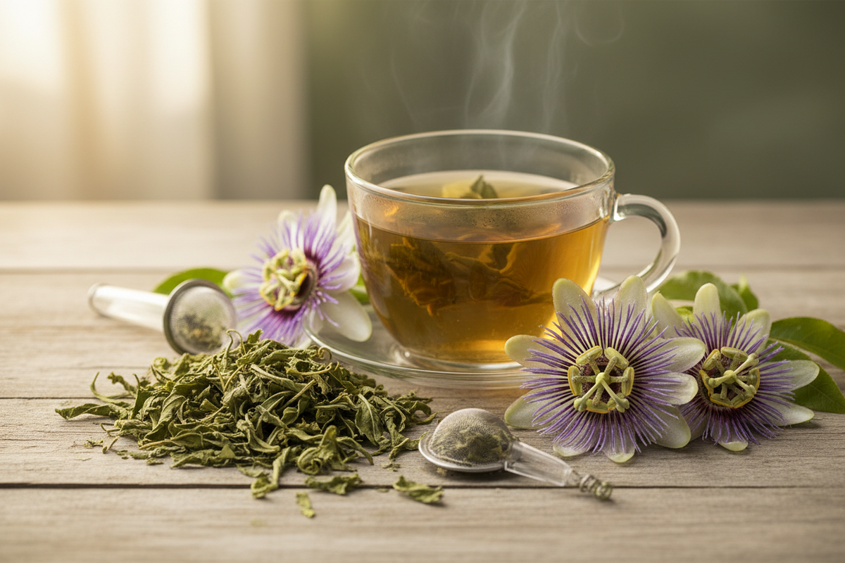 passion flower leaf tea
