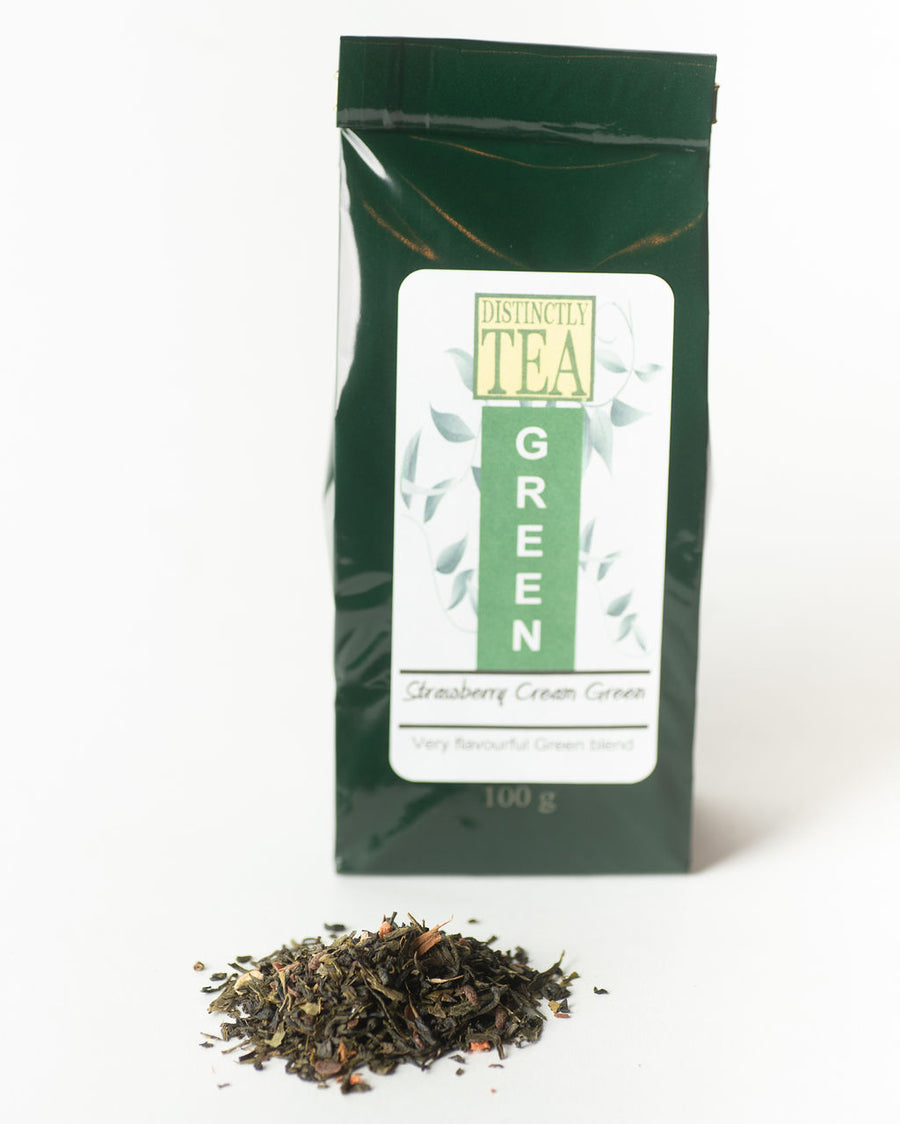 Strawberry Cream Green - Green Tea   NEW BLEND