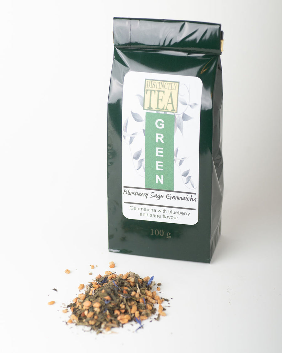 Blueberry Sage Genmaicha - Green Tea