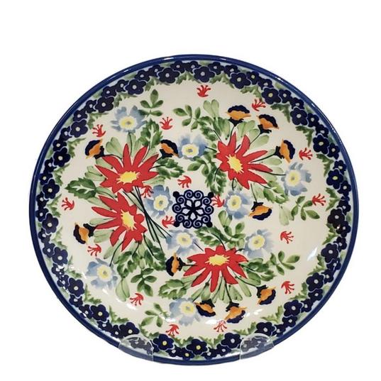 Polish Pottery Luncheon Plate Wild Flower