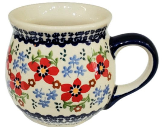 Polish Pottery Country  Garden  Ladies  Mug