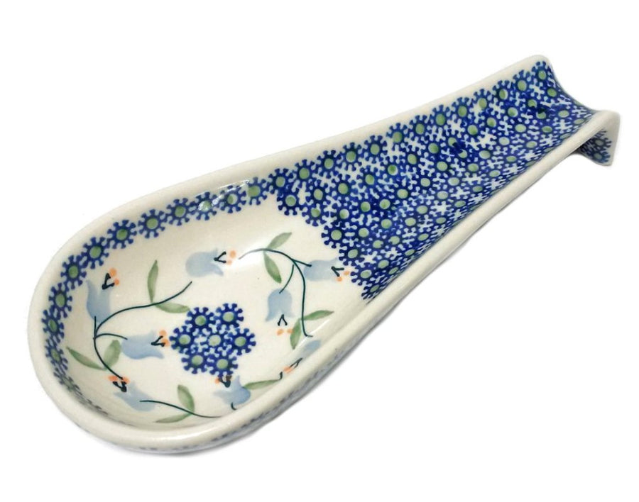 Polish Pottery Trailing Lily Spoon Rest