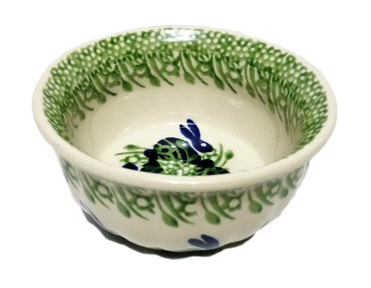 Polish Pottery Spring Bunny Snack Bowl