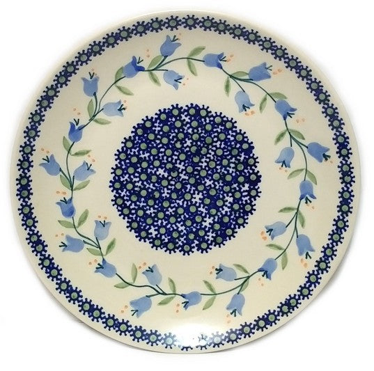Polish Pottery Trailing Lily Luncheon Plate