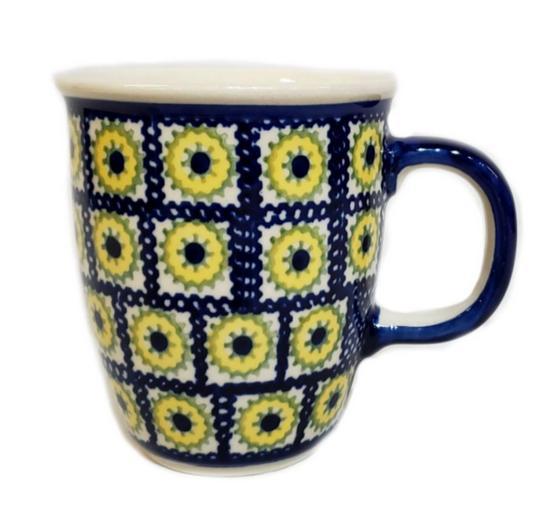 Polish Pottery Sunflower Bistro  Mug