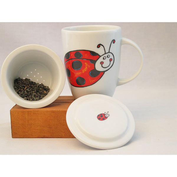 Mug Lady Bug with strainer